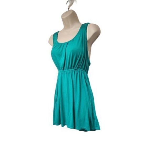 Forever 21 Empire Waistline Sleeveless Green Top Size S/P - Picture 2 of 8
